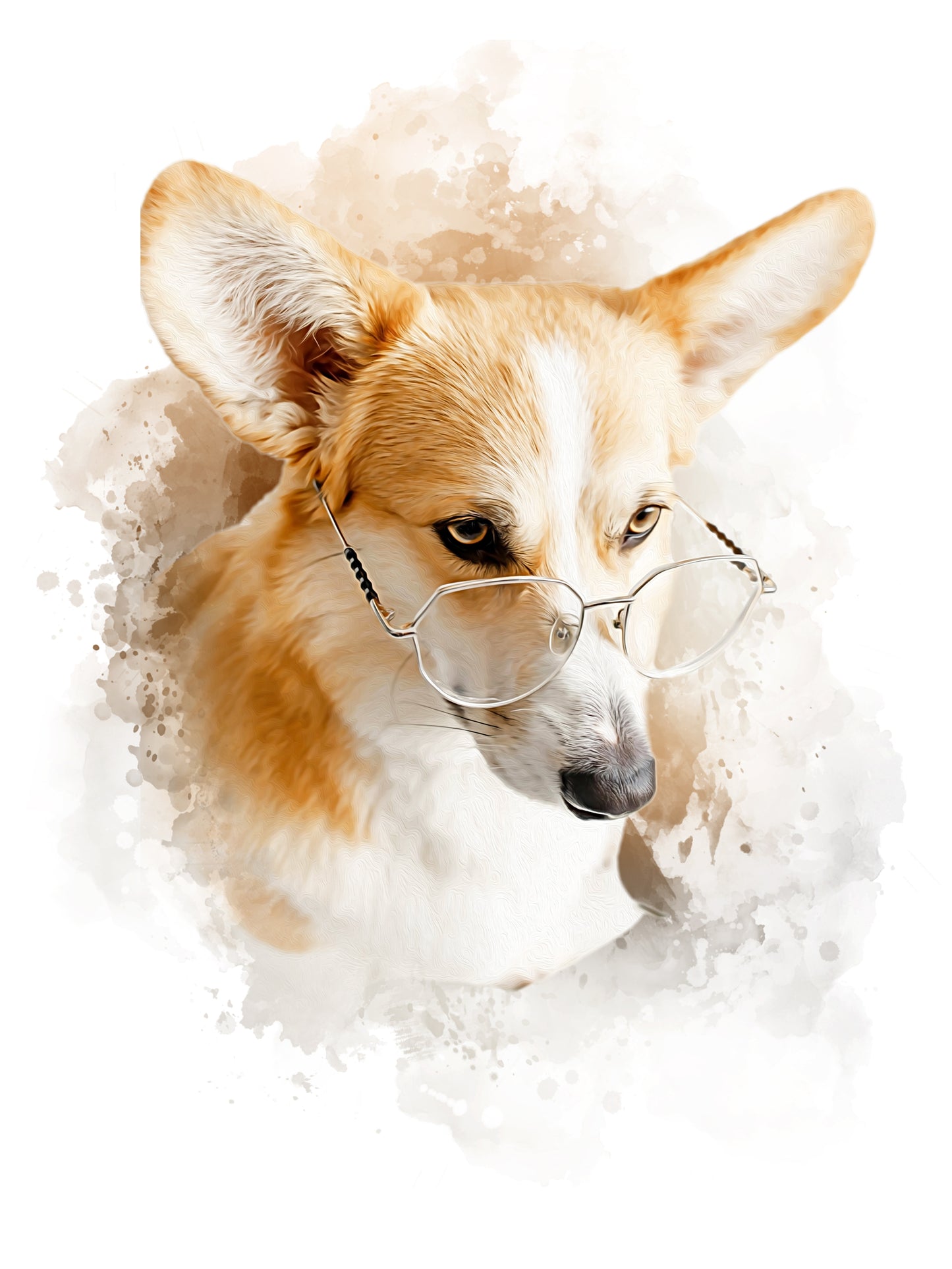 Personalized Dog Portrait Gift – Watercolor-Style Print for Dog Moms & Dads