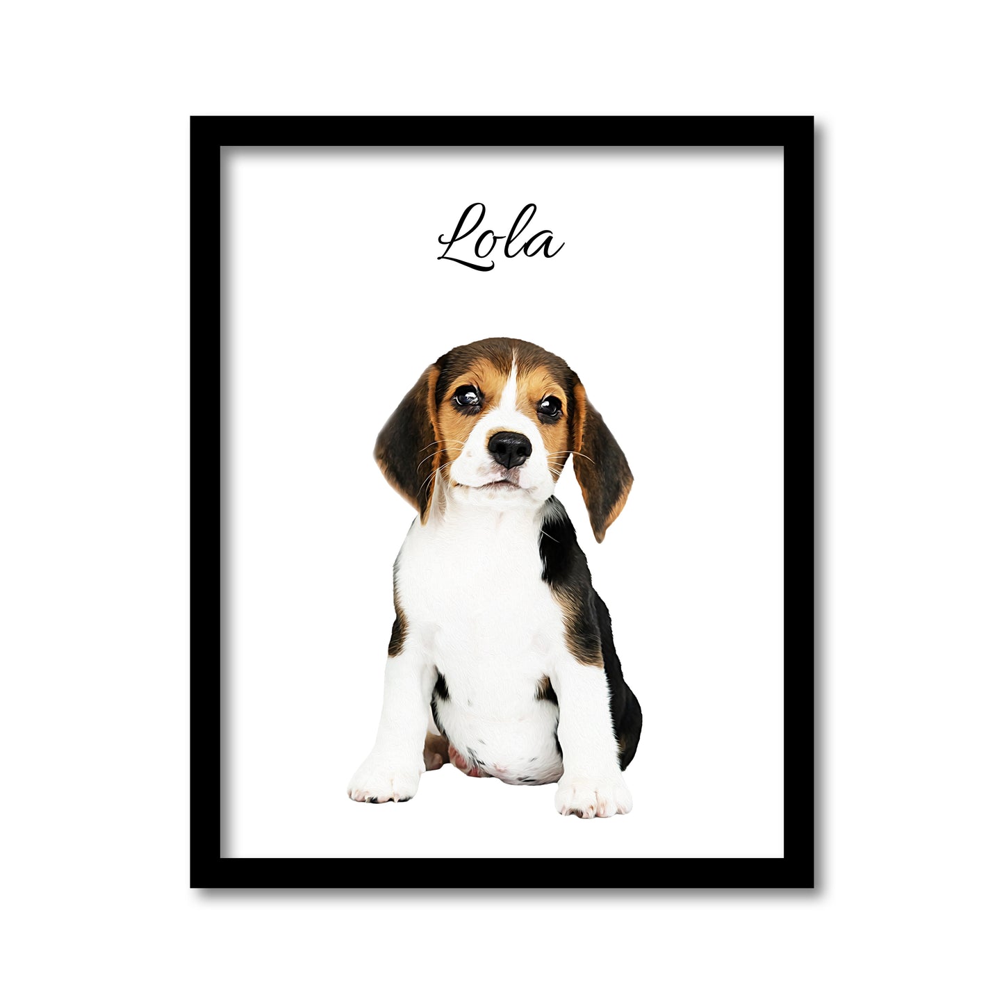 Custom Watercolor Pet Portrait with QR Code: Memorial Gift