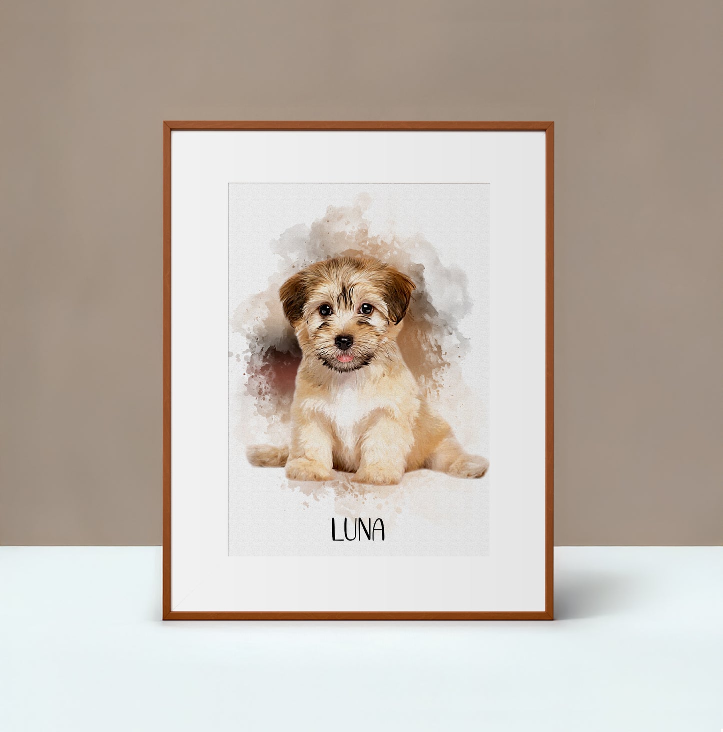 Dog Portrait Watercolor Print – Custom Artwork from Your Photo